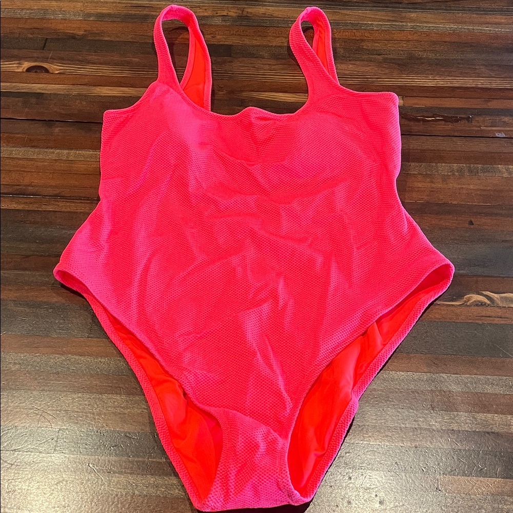 Aerie Bright Hot Pink One-Piece Swimsuit